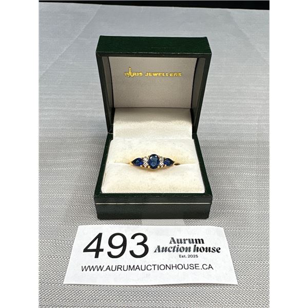 Gorgeous! Vintage Gold Sapphire Ring