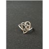 Image 2 : Vintage Sterling Silver 925 Heart Ring w/ "S" Initial Adorable!