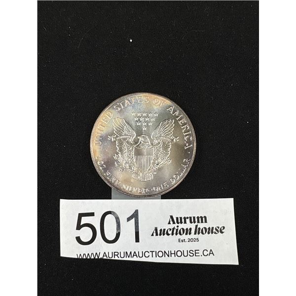 1990 1 Pure Oz Walking Liberty Silver Coin