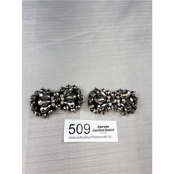 Pair of Vintage Rhinestones Shoe Clips