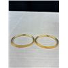 Image 2 : 4 Gold Plated On Stainless Steel Bangles