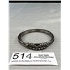 Image 1 : Vintage Silver Tone Metal Bangle