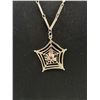 Image 2 : Silver Plated Spider Net Pendant w/ Chain Necklace