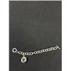 Image 3 : Silver Plated Links w/ One Charm Bracelet, Original Toggle Clasp