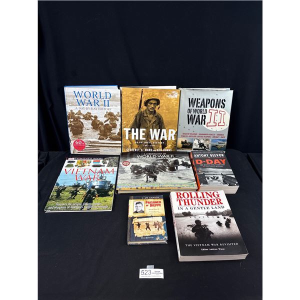 Large Lot of Hardcover Books on War