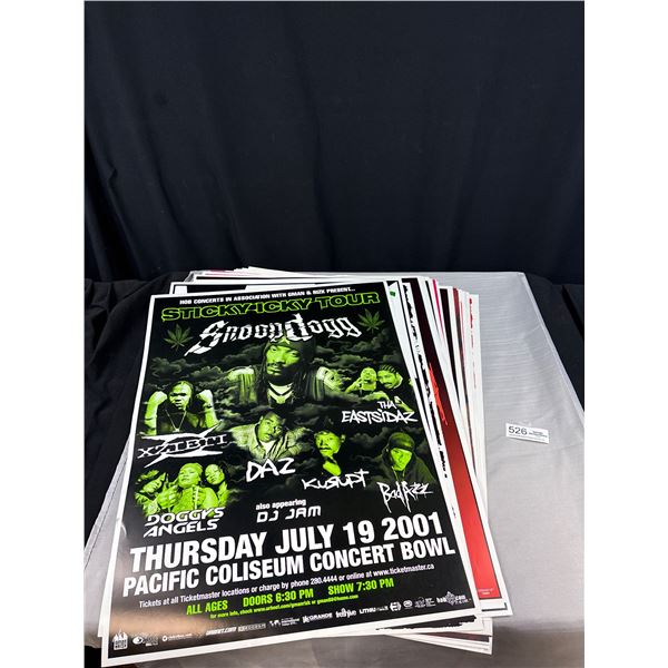Lot of 40 Vancouver Concert Posters Marilyn Manson, NickelBack,SnopDogg ETC..
