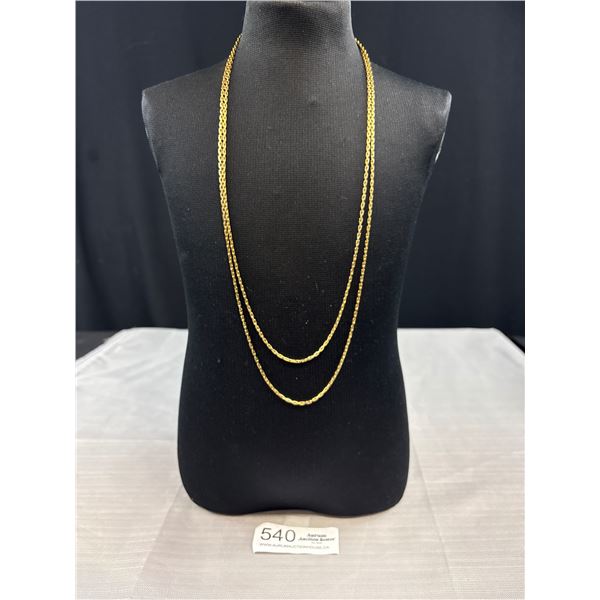 Super Long! Heavy Gold Chain Unique!