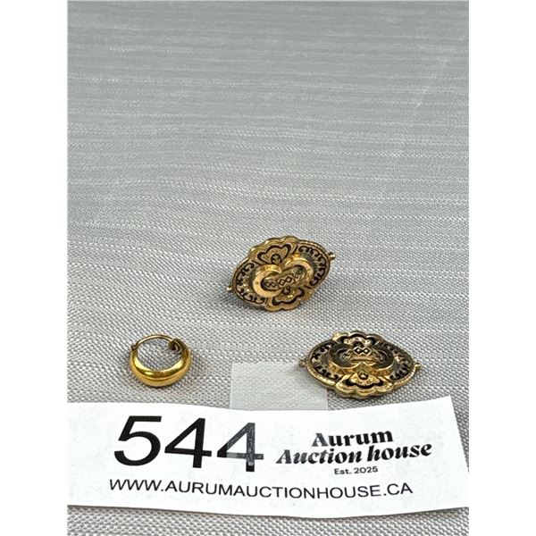 Antique Victorian Gold Jewelry Lot As Is