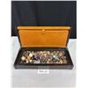 Image 1 : Display Case Full of Polished Rocks, Gemstones, Crystals, etc