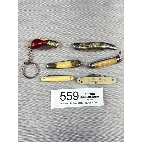 Lot of 6 Small Vintage Pocket Knives