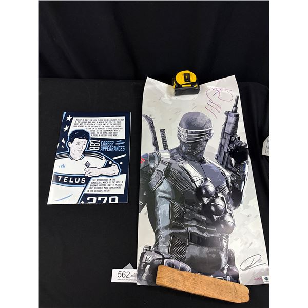 Collectable Vancouver Whitecaps Thomas Muller Poster + Signed Ray Park G.I. Joe Snake Eyes Poster wi