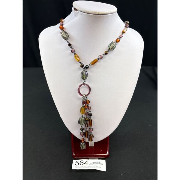Vintage Glass Beads Necklace