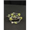 Image 3 : 2 Silver Plated Wire w/ Beads Bangles
