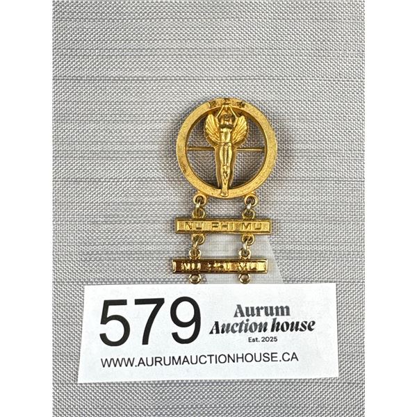 Authentic Vintage Sigma Phi Soriti Badge