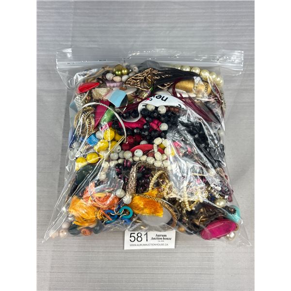 Large Bag of Misc Jewelry, Parts Etc
