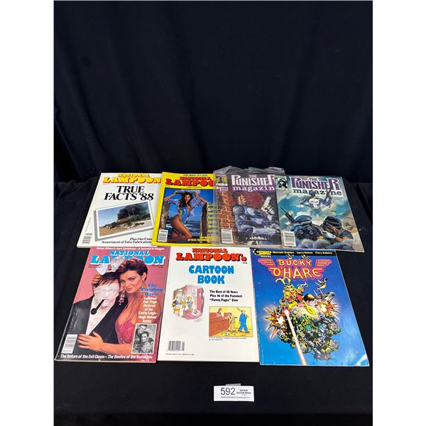 Nice Lot of Oversized Comics The Punisher, National Lampoons, etc.