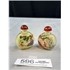 Image 1 : 2 Vintage Chinese Reverse Painted Glass Snuff Bottles