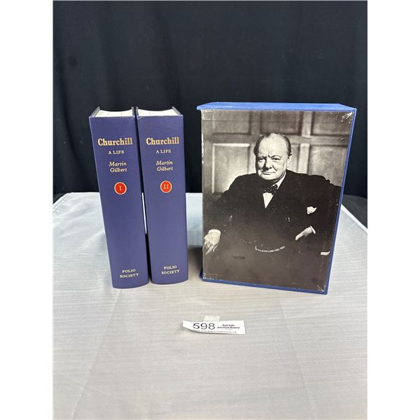 Folio Society: Churchill, A Life, by Martin Gilbert, Unread