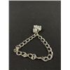 Image 3 : Vintage Solid Heavy Silver Royal Selagor Bag Charm + Bracelet C.1970