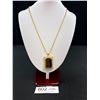 Image 1 : Massive Vintage Genuine Tigers Eye Necklace Marked 750 (18k) Plated Quality!
