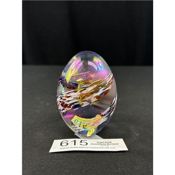 Vintage Art Glass Paper Weight Beauty!