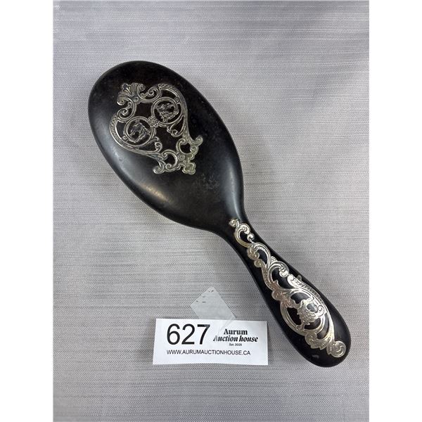 Antique Brush Sterling Silver Inlay, Stunning!