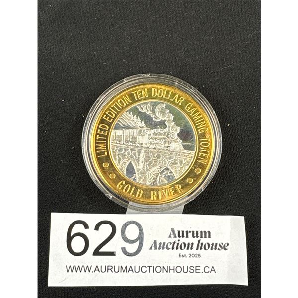 Half Ounce of Pure Silver $10 Gaming Token