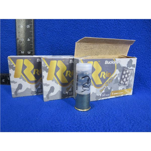 12 Ga. 2 3/4" 00 Buck Rio Shotshells (Pick Up or Ship by UPS Only)