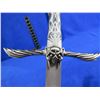 Image 2 : Sword with Leather Sheath - 440 Stainless - 22" Blade, 31" Total Length