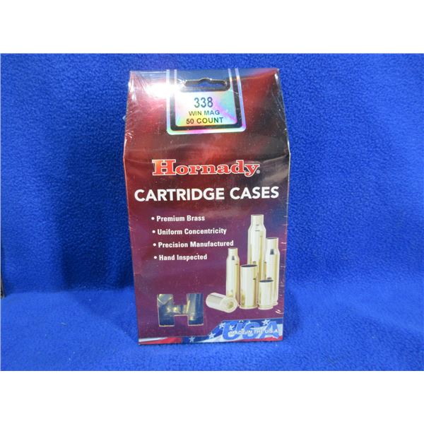 NEW - Brass Only - 338 Win Mag Unprimed Hornady - Bag of 50