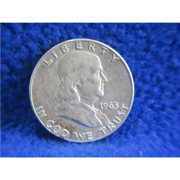 1963 USA "Franklin Half Dollar" - .900 Silver