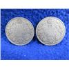 Image 1 : 2 Canadian 25 Cent Coins - .925 Silver - 1918, 1919