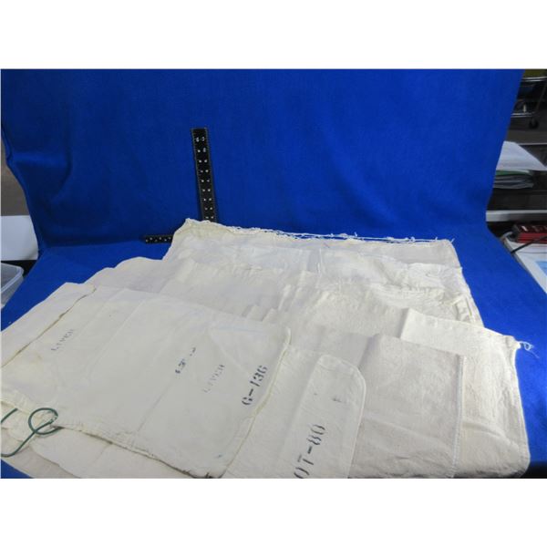 7 Cotton Muslin Game Bags with Belt