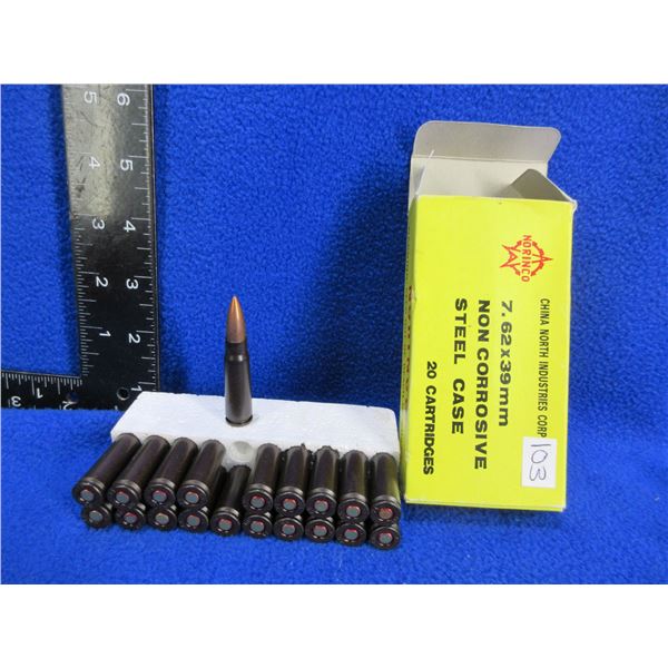 7.62X39 Norinco Non Corrosive (Pick Up or Ship by UPS Only)