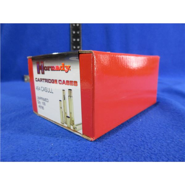 NEW - Brass Only - 454 Casull Unprimed Hornady - Box of 100
