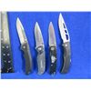 Image 1 : 4 Folding Lock Blade Pocket Knives - Buck, Gerber, China & Unknown