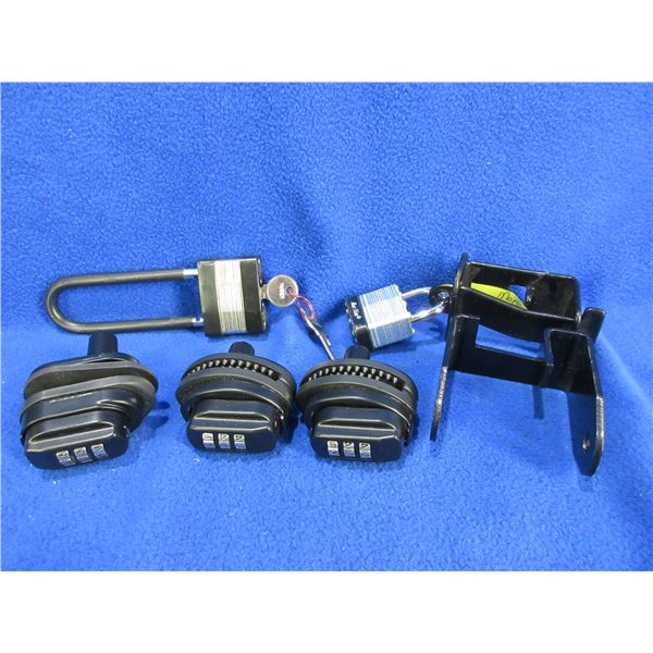 3 Combination Trigger Locks and 2 Padlocks
