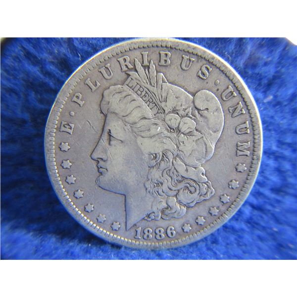 1886 USA One Dollar "Morgan Dollar" - .900 Silver