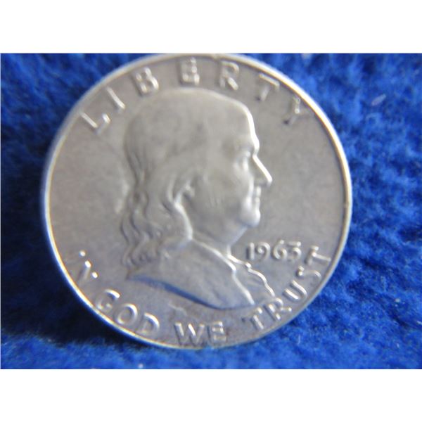 1963 USA "Franklin Half Dollar" - .900 Silver