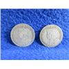 Image 4 : 2 Canadian 25 Cent Coins - .925 Silver - 1912, 1914