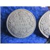 Image 2 : 2 Canadian 25 Cent Coins - .800 Silver - 1920, 1928