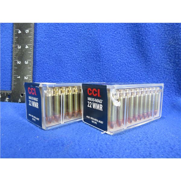 22 WMR 40gr TMJ CCI Maxi-Mag (Pick Up or Ship by UPS Only)