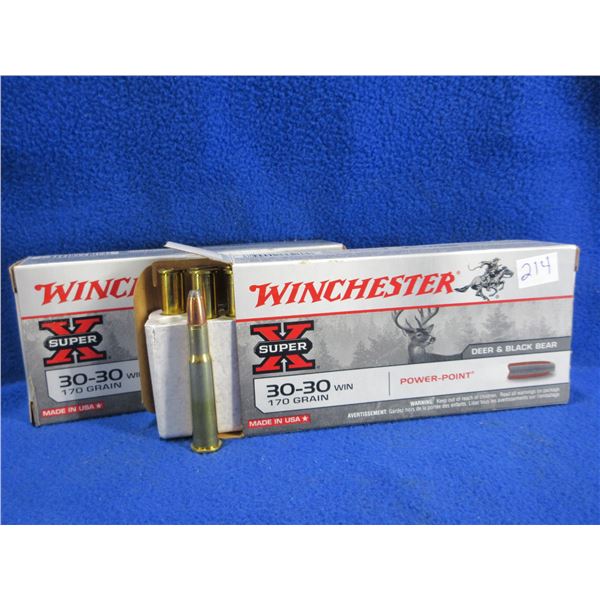 30-30 Win. 170gr PP Winchester (Pick Up or Ship by UPS Only)
