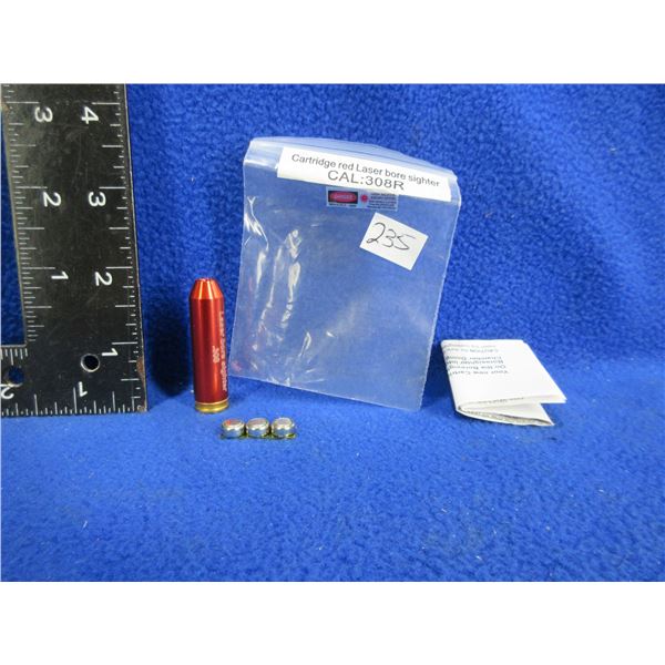 NEW - 308R Cartridge Red Laser Bore Sight with Batteries