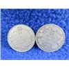 Image 1 : 2 Canadian 25 Cent Coins - 1918 (.925 Silver), 1928 (.800 Silver)