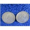 Image 4 : 2 Canadian 25 Cent Coins - .800 Silver - 1929, 1932