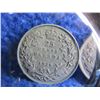 Image 2 : 2 Canadian 25 Cent Coins - .800 Silver - 1921, 1928