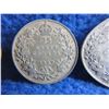 Image 3 : 3 Canadian 25 Cent Coins - .800 Silver - 1929 x 2, 1936