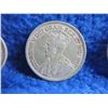 Image 7 : 3 Canadian 25 Cent Coins - .800 Silver - 1929 x 2, 1936