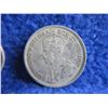 Image 8 : 3 Canadian 25 Cent Coins - .800 Silver - 1929 x 2, 1936